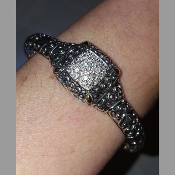 ⚠⚠SOLD⚠⚠ John Hardy 14K Gold /Sterling Bracelet - Picture 3 of 8